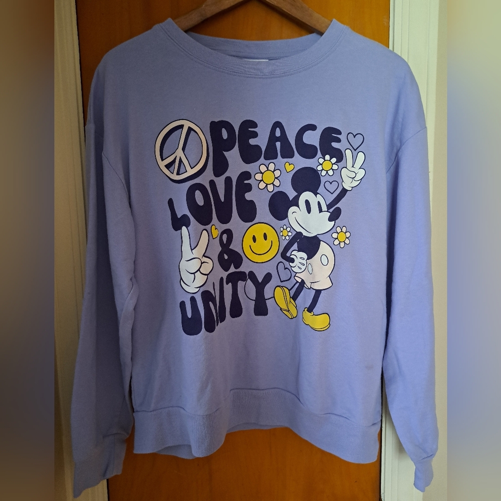 Disney Peace Love & Unity Mickey Shirt - Lavender